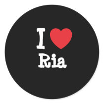 I love Ria heart T-Shirt stickers
