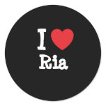 I love Ria heart T-Shirt stickers