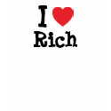 I love Rich heart custom personalized t-shirts