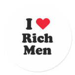 I love rich men stickers