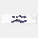 I love Richard toy blocks in blue Bumper Sticker