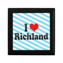 I Love Richland, United States Keepsake Box