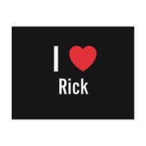 I love Rick postcards