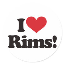I Love Rims! stickers by visualnewbie I Love Rims! stickers