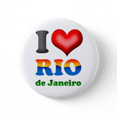 I Love Rio de Janeiro, Brazil The Wonderful City Pins