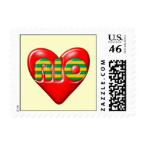I Love Rio De Janeiro Postage Stamps