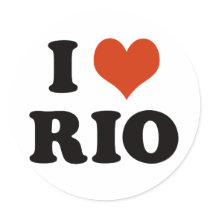 I love Rio Round Sticker