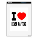 I Love River Rafting Decals For The iPad