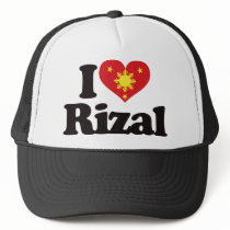 I Love Rizal hats