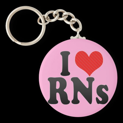 I Love RNs Keychains