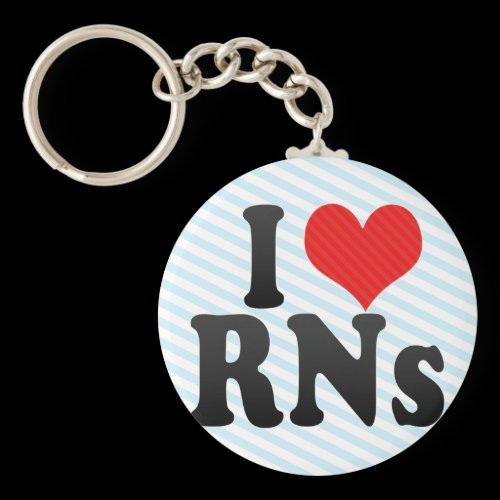 I Love RNs Key Chain