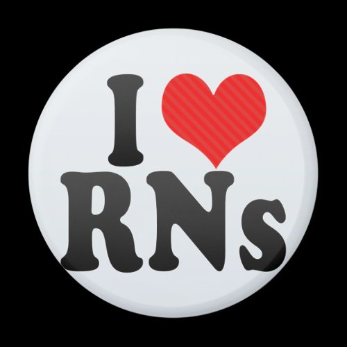 I Love RNs Fridge Magnet