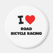 I Love Road Bicycle Racing Fridge Magnets