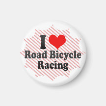 I love Road Bicycle Racing Magnets