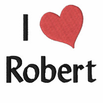 I Love Robert Embroidered Shirt embroidered shirts