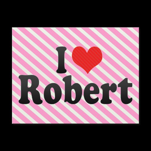 I Love Robert Postcard