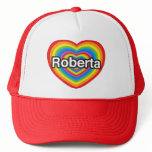 I love Roberta. I love you Roberta. Heart hats