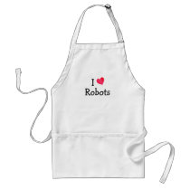 I Love Robots aprons