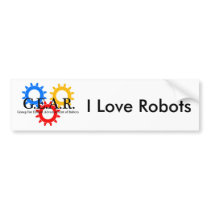 I Love Robots bumper stickers by robotmovement I Love Robots bumper stickers