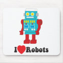 I Love Robots mousepad by redsforever I Love Robots mousepad