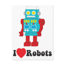 I Love Robots! Post Card