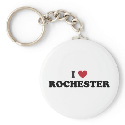 I Love Rochester New York Key Chains