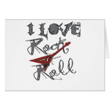I love Rock and Roll Cards