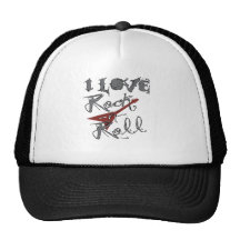 I love Rock and Roll Mesh Hats
