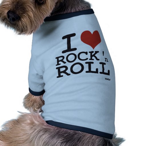 I love Rock and roll Pet Shirt