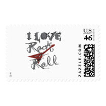 I love Rock and Roll postage