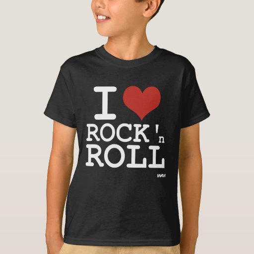 I love rock and roll TShirt Zazzle