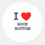 I Love Rock Bottom Round Sticker