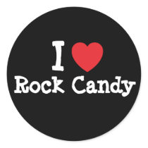 I love Rock Candy heart T-Shirt stickers by funnycustomtshirts I love Rock Candy heart T-Shirt stickers