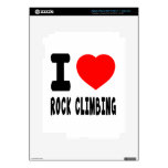 I Love Rock Climbing iPad 3 Decal