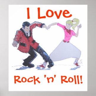 I Love Rock 'n' Roll print