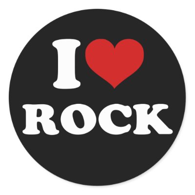 I Love Rock stickers
