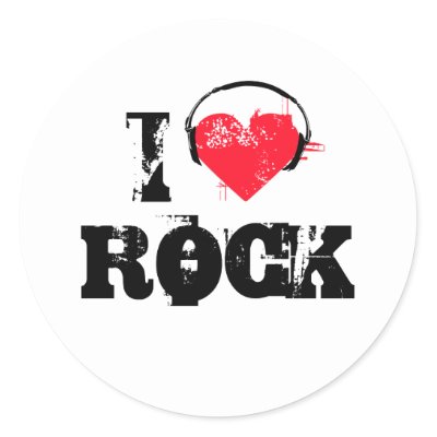 I love rock stickers
