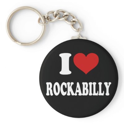 I Love Rockabilly keychains