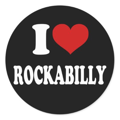 I Love Rockabilly stickers