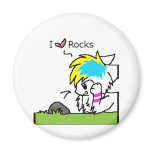 I love Rocks Magnet
