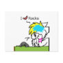 I love Rocks Post Card
