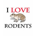 I Love Rodents t-shirts