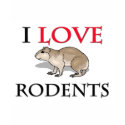 I Love Rodents t-shirts
