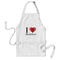 I Love Rodeo Apron