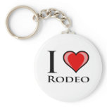 I Love Rodeo Key Chain