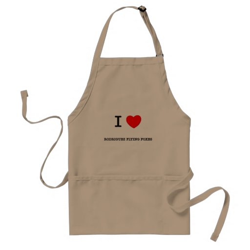 I Love RODRIGUEZ FLYING FOXES Apron