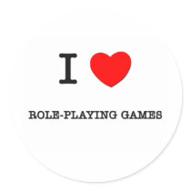 I LOVE ROLE-PLAYING GAMES stickers