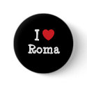 I love Roma heart T-Shirt buttons