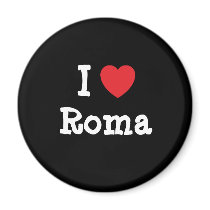 I love Roma heart T-Shirt magnets by funnycustomtshirts I love Roma heart T-Shirt magnets