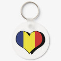 I Love Romania Keychain
